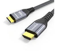 Cable Mini HDMI a HDMI 2.2 2m, 96Gbps Ultra-Alta-Velocidad, para HDMI 2.1 | 16K 4K 8K@60Hz 120Hz 240Hz Gaming HDR, eARC, compatible con Cámara, Laptop, HDTV, Monitor, Proyector, Raspberry Pi