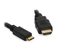 Cable mini HDMI a HDMI compatible para conectar cámaras Canon EOS M a TV, HDTV, LCD, plasma, monitor con puerto HDMI