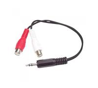 Cable mini jack 3.5mm startech 0.15m - macho - hembra