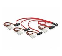 Cable Mini SAS 36pin a 4x SAS 29pin DeLOCK 0,5 m Rojo