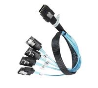Cable Mini SAS a SATA, Mini SAS de 36 pines SFF 8087 a 4 SATA de 7 pines, 1 m