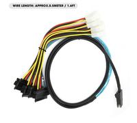Cable Mini SAS con salida interna SFF-8087 a SFF-8482. Interfaz de almacenamiento de datos de alta velocidad. Acceso rápido a datos para controlador