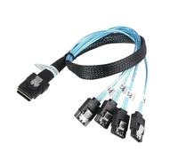 Cable Mini SAS de 36 pines SFF 8087 a 4 SATA de 7 pines, mini SAS host/controlador a 4 SATA Target/Backplane