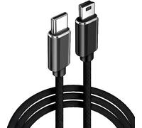 Cable mini USB a USB C, USB C a Mini USB de 3 pies mini USB a tipo C compatible con cámara digital, reproductor de MP3, controlador de PS3, receptor GPS, XPS, Chromebook y más dispositivos Mini B