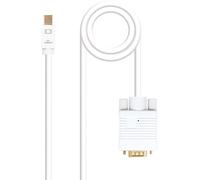 Cable minidisplayport a vga blanco 3m