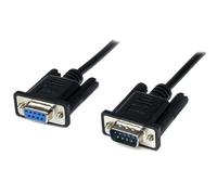 Cable Módem Nulo DB9 Hembra a Macho StarTech.com 1 m Negro