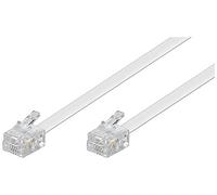 Cable modular (2x conector RJ11, 4 polos, asignado) 3m, blanco