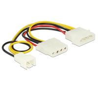 Cable molex gráfica 4 pines macho a 4 pines hembra + 3 pines ventilad
