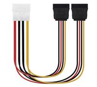 Cable duplicador de alimentación Nanocable 10.19.0101-OEM Molex 4 pin macho a 2x SATA hembra 0.2m RoHS