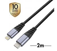 Cable Muvit Tiger USB Tipo C 2.0 a Apple 3A 2m gris (sin abrir)