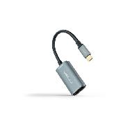Nanocable Cable conversor 10.16.4104-G – USB Tipo-C macho a DisplayPort hembra 15 cm gris