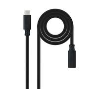 Cable Nanocable USB-C 3.2 Gen2x2 100W C/M-H 1,5 m