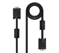 Nanocable Cable SVGA HPDB15 Macho-Macho 6 m con ferrita Negro