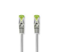 Cable Nedis Cat 7 | S/FTP | Conector RJ45 | Conector RJ45 | 5,00 m | Redondo | LSZH | Gris | Embalaje con ventana transparente