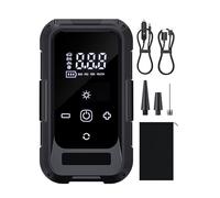 Cable neumático inflador eléctrico, bomba de aire, pantalla digital recargable, 140 PSI 3900 mAh, ideal para bicicletas de coche, bicicleta de montaña, para camping, viaje, 5,51 pulgadas