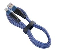 Cable - Nylon Braid, 47in Charging Wire 120W Fast Charging Support | Tangle-Free Durable Power Cord, USB C Charger For, Travel, Office, Devices, Laptops