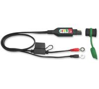 Tecmate Optimate Monitor O-127, Cable de batería de Deportes de Motor Permanente con Monitor del Sistema de Carga/Estado de la batería Integrado para baterías de Litio de 12.8 y 13.2 V