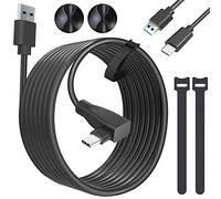 Cable Oculus Link [2-Pack 5M+1M], USB 3.0 a Tipo C 5Gbps Cable VR Alta Velocidad, Conector USB C ángulo Recto 90 Grados Auriculares Realidad Virtual Juego PC para Oculus/Meta Quest 2