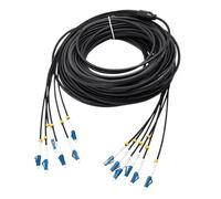 Cable óptico blindado de TPU, 2/4/6/8 núcleo, jersey óptico de fibra resistente y suave, cable de conexión, SC UPC, LC UPC, monomodo, 10 m a 50 m (6 núcleos 6LC-6LC 10 m)