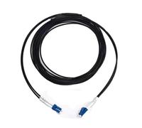 Cable óptico blindado para exteriores, puente, monomodo, 2 núcleos, con carrete y cubierta protectora, 100 m, 120 m, 150 m (2LC-2LC 100 m)