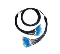 Cable óptico exterior blindado de TPU, latiguillo, monomodo, 12 núcleos, LC-LC, SC, FC, con cubierta protectora, resistente y flexible, 300 metros(SC-SC)