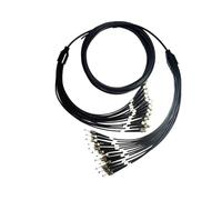 Cable óptico exterior blindado de TPU, latiguillo, monomodo, 12 núcleos, LC-LC, SC, FC, con cubierta protectora, resistente y flexible, 300 metros(ST-ST)