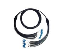 Cable óptico exterior blindado de TPU, latiguillo, monomodo, 12 núcleos, LC-LC, SC, FC, con cubierta protectora, resistente y flexible, 300 metros(LC-LC)
