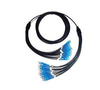 Cable óptico exterior blindado de TPU, latiguillo, monomodo, 12 núcleos, LC-LC SC, ST, con cubierta protectora, resistente y flexible, 200 metros(SC-SC)