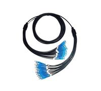Cable óptico exterior blindado de TPU, latiguillo, monomodo, 12 núcleos, LC-LC, SC, ST con cubierta protectora, resistente y flexible, 250 metros(SC-SC)