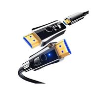 Cable Óptico HDMI De Doble Cabezal Micro Adaptador Desmontable TV Tubería 8K @ 60Hz 4K 120Hz HDR EARC Compatible For HDTV Xbox PS5(8K 2.1 Version,15m)