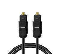 Cable óptico SPDIF digital TOSLINK cable óptico conectado al amplificador de potencia, puerto cuadrado, cable de fibra