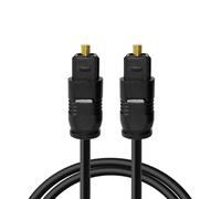 Cable óptico SPDIF digital TOSLINK cable óptico conectado al amplificador de potencia, puerto cuadrado, cable de fibra