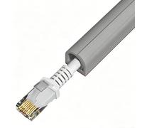 Cable Organizer 0.4x0.4in Side Opening Cord Covers for Wires on Wall PVC One Cord Wire Hider for Home Office(Gray,300cm/118in)
