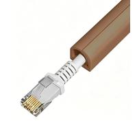 Cable Organizer 0.4x0.4in Side Opening Cord Covers for Wires on Wall PVC One Cord Wire Hider for Home Office(Brown,1000cm/394in)