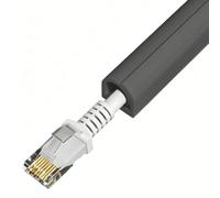 Cable Organizer 0.4x0.4in Side Opening Cord Covers for Wires on Wall PVC One Cord Wire Hider for Home Office(Black,1000cm/394in)