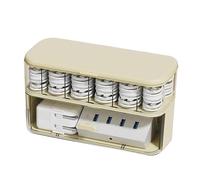 Cable Organizer Box - Transparent Wire Storage Container, Divided Cord Management Case, Desk Cable Arrangement Holder System, Charger Line Storage Organizer Box Space Saving Layout Practical Design