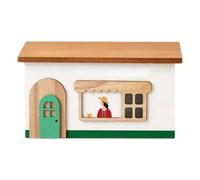 Cable Organizer Boxs, Cute Wooden Japanese House Storage Cases | Cable Box Organizer Concealer for Plugs Sockets Desk Bedside Living Room Bedroom Home
