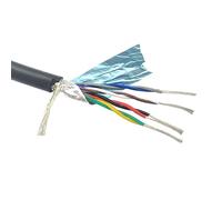 Cable Par Trenzado RS485 Control de Señal Audio 18-26 AWG 2-8 Núcleos 2 metros Multicolor(24awg 0.2mm2,6 Cores 2Meters)