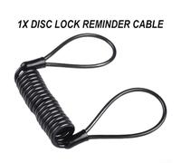 Cable para acero para trenzado Candado Disco para moto Cable | Doble extremo en bucle, ajuste manillar para corto o alto, para color disuasorio, ligero solo 40g