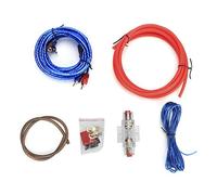 Cable para Amplificador de Coche Kit de Cables para Subwoofer con Terminales de Cobre y Protección Antiinterferencias Compatible con Sistemas de Sonido para Automóviles