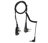 Cable para auricular 3M Peltor (ProTac III, ...) y Sordin (Supreme Pro X) hacia walkies Motorola XT420, XT460, DP1400, R2, Hytera TC-446S, BD615, TC-610 y Midland G15 Pro, G18 Pro, Arctic