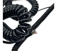 Cable para auricular de teléfono fijo Cable de resorte telescópico 26AWG, 15 núcleos, alambre espiral blindado 0,15mm², 1-15m(Stretch 10 Meters)
