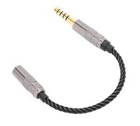 Cable para Auriculares, Cable Adaptador para Auriculares, Cable Adaptador Macho Balanceado de 4,4 Mm Chapado en Oro a Cable Adaptador Hembra Estéreo de 3,5 Mm