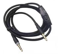 Cable para auriculares de vuelo con control de volumen y sonido compatible con HyperX Cloud Alpha/HyperX Cloud Core.