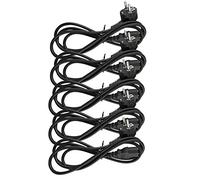 Cable para equipo frío de Naths Hardware de 1,8 m, enchufe con protección de contacto, cable de red para PC con 3 pines, cable C13 para ordenadores, monitores, pantallas, impresoras y proyectores, cable de alimentación para equipos fríos PC Schuko