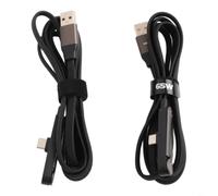 Cable para para Carga Rápida 240W con para Soporte Teléfono Invisible - Cordón para Trenzado Aleación Zinc 1.5m para Escritorio(240W A-C（2pcs）)