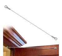 Cable para puerta de armario - ángulo de bisagra - Protector de ángulo de apertura de puerta | Limitador de bisagra de armario Tornillos de fijación, oscilación de puerta de armario y limitación del