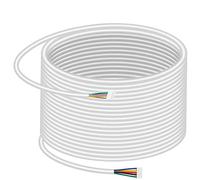 Cable para Timbre, 35m 0.5mm 5 Hilos Cable de Cobre Flexible para de Teléfono Video de la Puerta