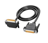 Cable paralelo DB25 de velocidad rápida de 90 grados en ángulo recto macho a macho para transferencia de datos entre dispositivos