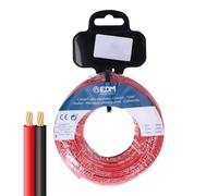 Cable Paralelo EDM 28009 Negro Rojo Rojo Negro 50 m Carrete Audio - Marca: EDM Product - EAN: 8425998280098